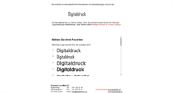 Desktop Screenshot of digitaldruck.ch